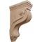Ekena Millwork 3 7/8"W x 8"D x 13"H Boston Traditional Scroll Corbel, Mahogany COR03X08X13TSGM - alternate 1